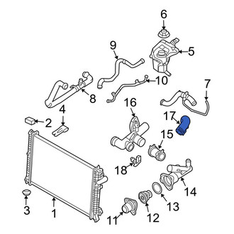 Ford OE - Upper Radiator Coolant Hose