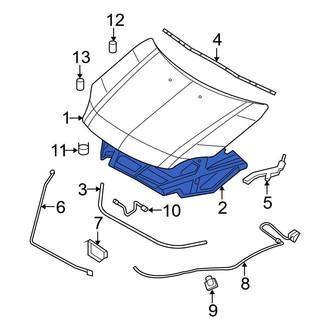Ford OE - Front Hood Insulation Pad