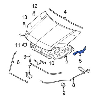 Ford OE - Front Right Hood Hinge