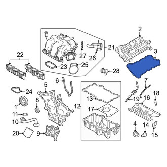 Ford OE - Left Engine Valve Cover Gasket