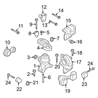 Ford OE - Engine / Transaxle - Engine & Transmission Mounting (3.0L)