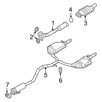 Ford OE - Exhaust System - Exhaust Components (3.0L)