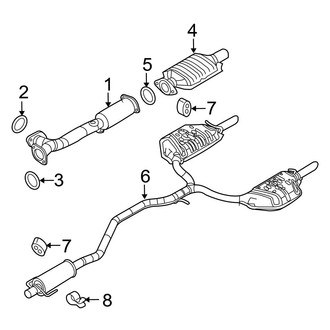 Ford OE - Exhaust System - Exhaust Components (FWD 3.0L)