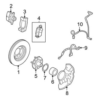 Ford OE - Front Suspension - Brake Components (S / SE / SEL)