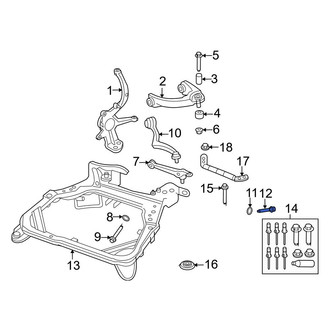 Ford OE - Front Lower Forward Suspension Control Arm Bolt