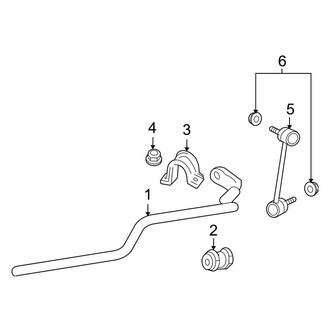 Ford OE - Front Suspension - Stabilizer Bar & Components
