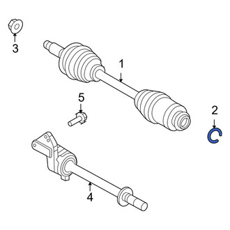 Ford OE - Left CV Joint Clip