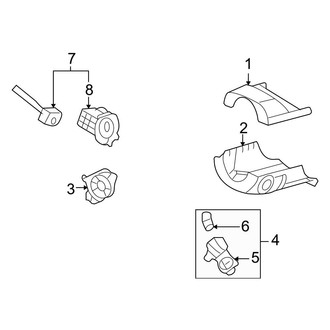 Ford OE - Steering Column - Shroud, Switches & Levers (S / SE / SEL)