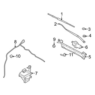 Ford OE - Windshield - Wiper & Washer Components (S / SE / SEL)