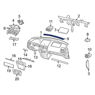 Ford OE - Dashboard Air Vent Trim