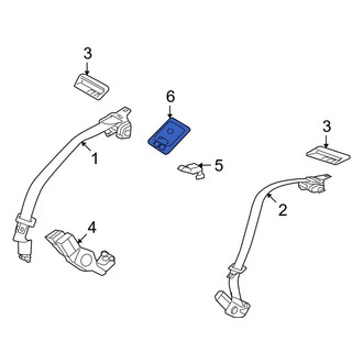 Ford OE - Rear Seat Belt Anchor Plate Cover