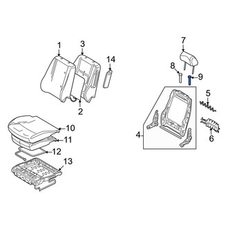 Ford OE - Front Headrest Guide