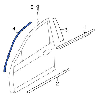 Ford OE - Front Right Upper Black Out Tape