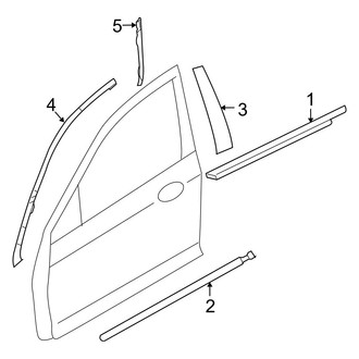 Ford OE - Front Door - Exterior Trim