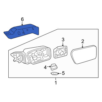 Ford OE - Front Left Door Mirror Cover