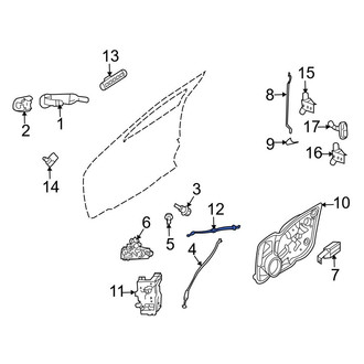 Ford OE - Front Door Latch Cable