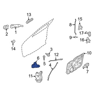 Ford OE - Rear Right Exterior Door Handle Reinforcement