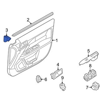 Ford OE - Front Left Door Mirror Cover