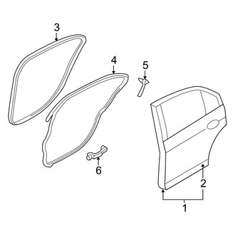 Ford OE - Rear Door - Door & Components