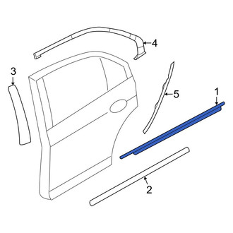 Ford OE - Rear Left Door Window Belt Weatherstrip