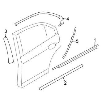 Ford OE - Rear Door - Exterior Trim