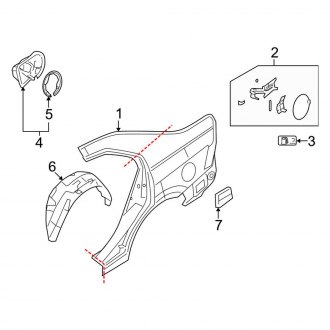 2008 Ford Fusion OEM Quarter Panels & Parts — CARiD.com