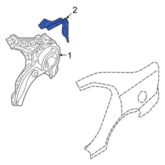 Ford OE - Rear Right Inner Quarter Panel Gutter