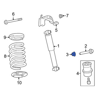 Ford OE - Suspension Shock Absorber Nut