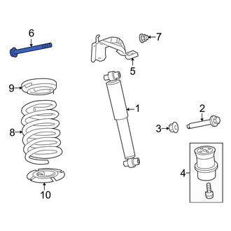 Ford OE - Rear Upper Suspension Shock Absorber Mounting Bolt