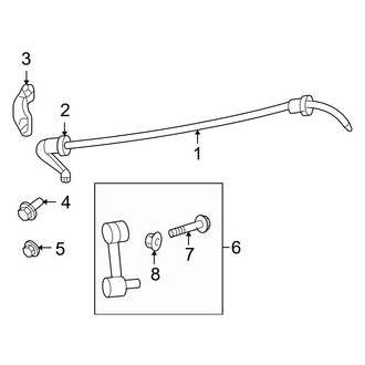 Ford OE - Rear Suspension - Stabilizer Bar & Components (FWD)