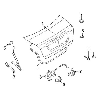 Ford OE - Trunk Lid - Lid & Components