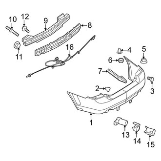 Ford OE - Rear Bumper - Bumper & Components
