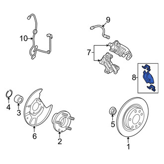 Ford OE - Rear Disc Brake Pad Set