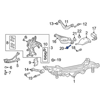 Ford OE - Front Lower Forward Suspension Control Arm Bolt
