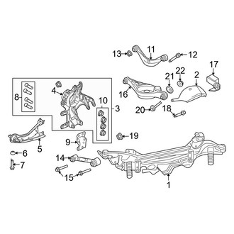 Ford OE - Rear Suspension - Suspension Components (AWD 3.0L)