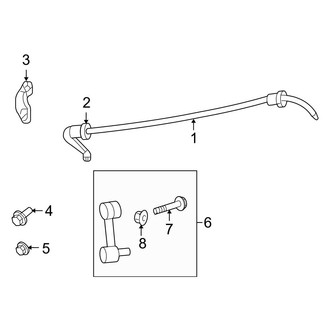 Ford OE - Rear Suspension - Stabilizer Bar & Components (AWD 3.0L)