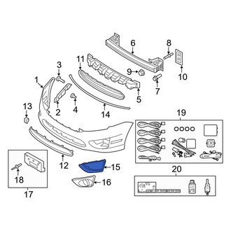 Ford OE - Front Left Fog Light Trim