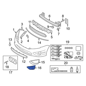 Ford OE - Front Left Fog Light Housing