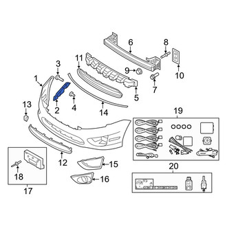 Ford OE - Front Left Bumper Cover Retainer