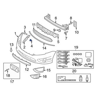 Ford OE - Front Bumper Cover Nut