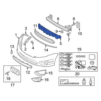 Ford OE - Front Bumper Impact Absorber