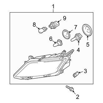 Ford OE - Front Lamps - Headlamp Components (Flex / Gas)