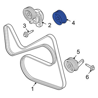 Ford OE - Accessory Drive Belt Idler Pulley