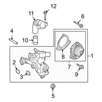 Ford OE - Cooling - Water Pump (Flex)