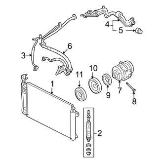 Ford OE - Air Conditioner & Heater - Condenser, Compressor & Lines (S / SE / SEL 2.5L)
