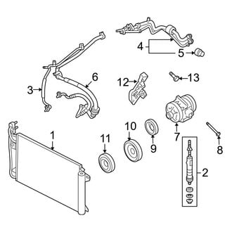 Ford OE - Air Conditioner & Heater - Condenser, Compressor & Lines (Flex)