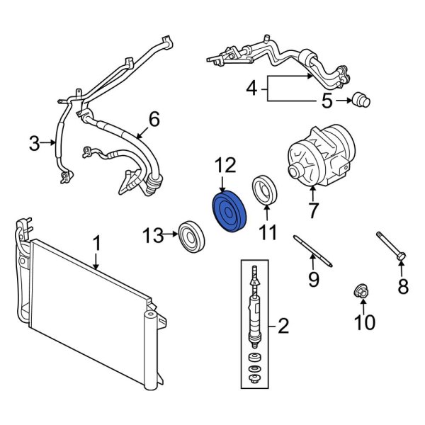 A/C Compressor Clutch Pulley