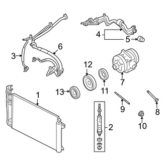 Ford OE - Air Conditioner & Heater - Condenser, Compressor & Lines (3.5L)