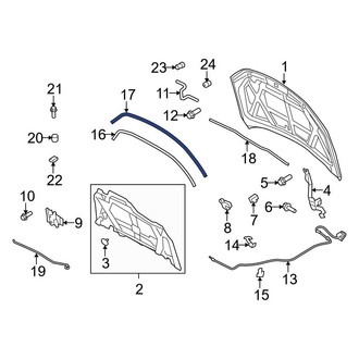 Ford OE - Front Hood Seal