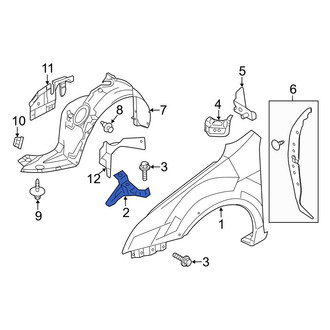 Ford OE - Front Right Fender Bracket